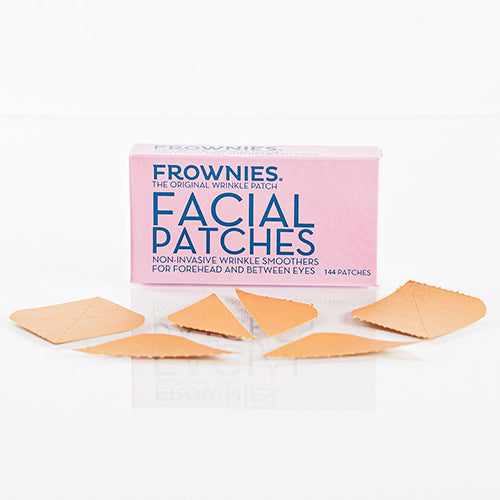 pink box of Forehead & Between Eyes Wrinkle Patches Facial Patches Frownies for 11 lines and forehead wrinkles