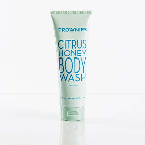 light green tube of Body Wash/Citrus Honey 8 oz Skincare Products Frownies   
