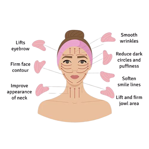 infographic how to use a gua sha
